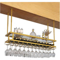 Regalmoebel verstellbar mit Ablagen gold