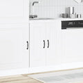 Stauraumschrank mit Tueren 60 x 46 x 81.5 cm natur