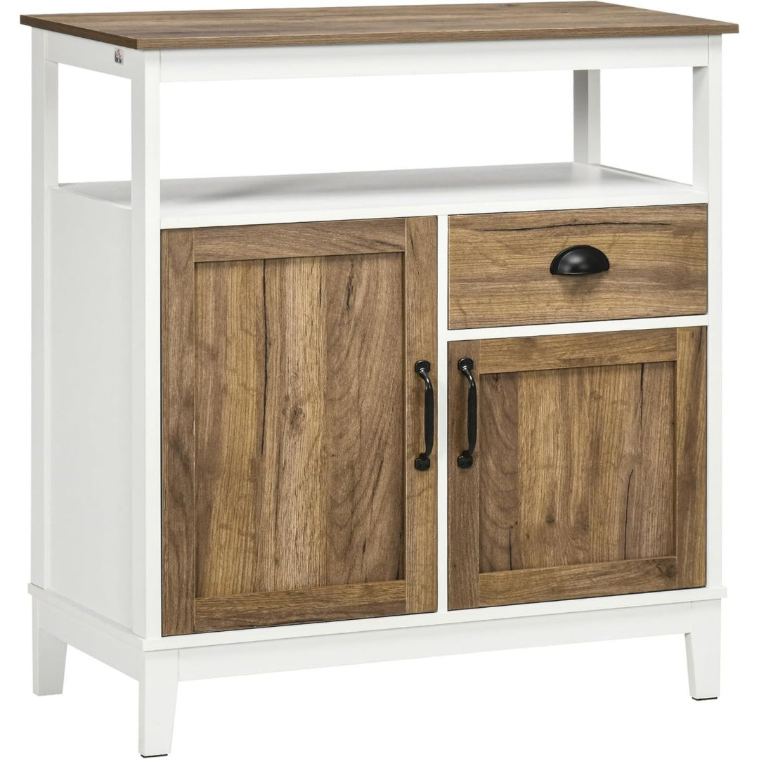 Stauraumschrank mit Schubladen 35 x 76,6 x 81,5 cm braun