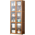 Schrankmoebel Buffets Sideboards Haushaltsboden-zu-Decke-mehrschichtiges Schliefach Multifunktionales schwarz