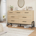 Kommode Kommode Holz, breit Tiefe Schubladen, natur