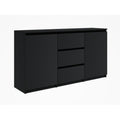Kommode Kommode Schwarz Sideboard Turen Schubladen, schwarz