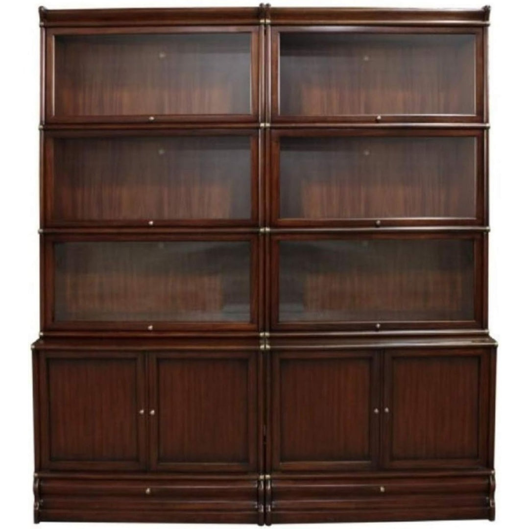 Schrankmoebel Luxus Mahagoni Bucherschrank natur