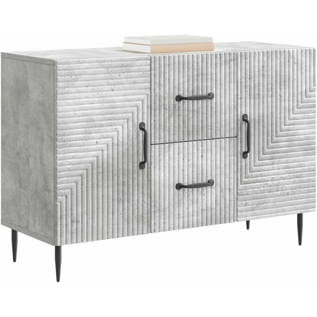 Moebel fuer Innenraeume mit Schubladen 89 x 34,5 x 60 cm grau