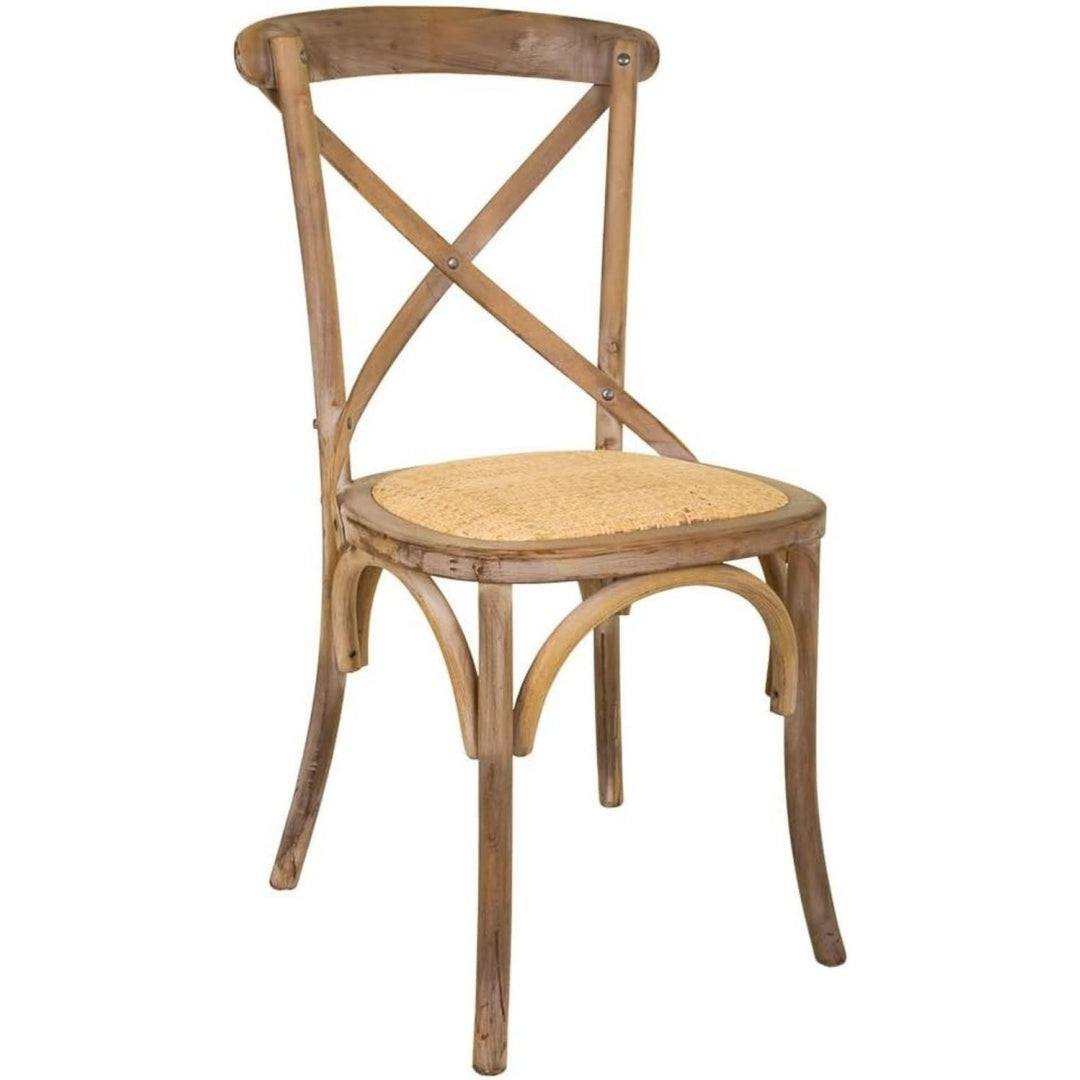 Sitzmoebel mit Tueren im Vintage Stil braun