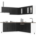 Schrankmoebel mit Schubladen 31 x 50 x 60 cm schwarz