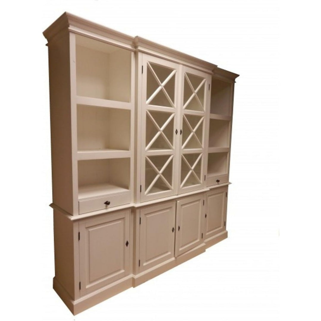 Stauraumschrank mit Tueren aus MDF natur