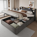 Bett fuer Schlafzimmer drehbar mit Stauraum grau